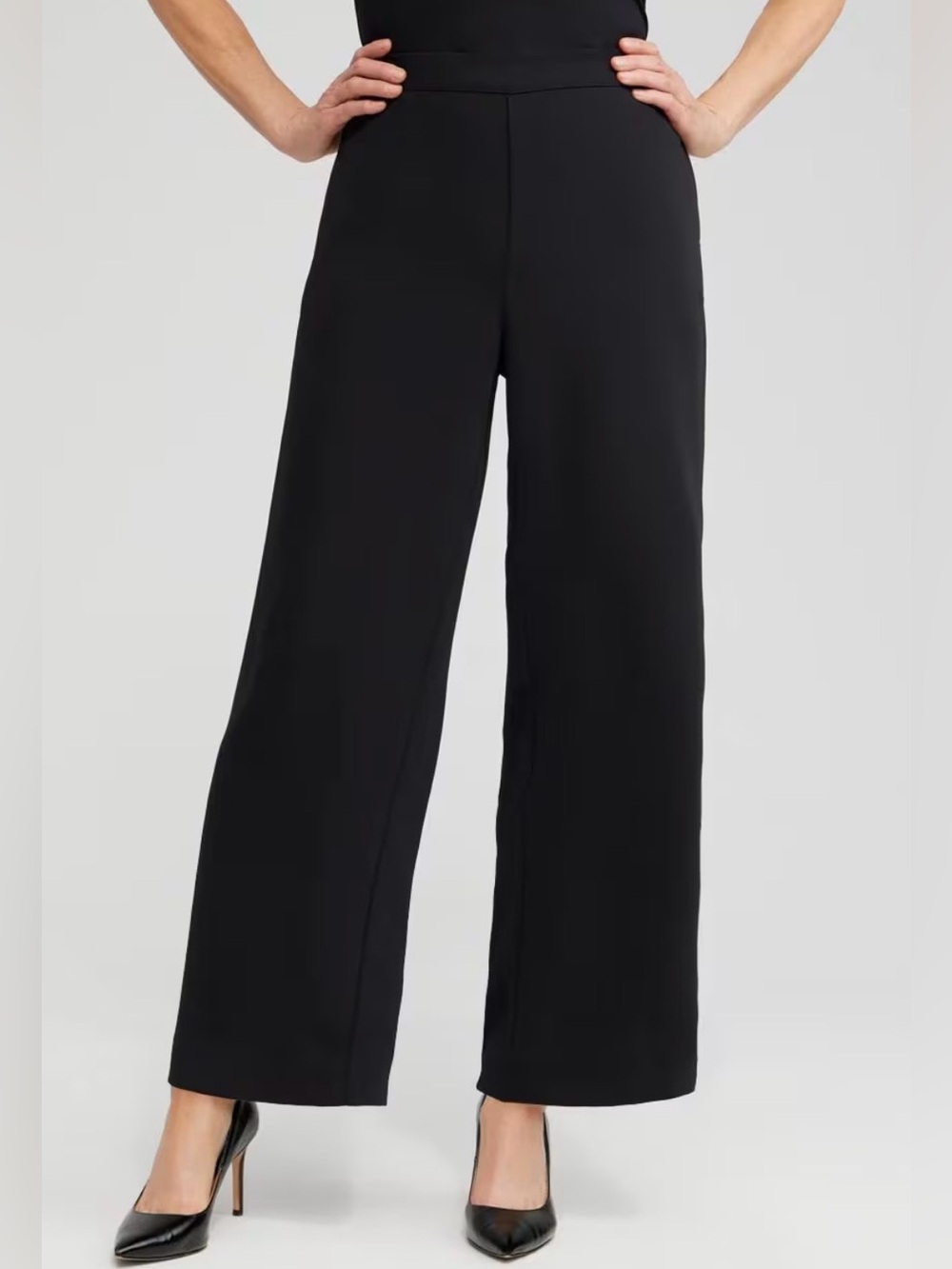 Chico’s Wide Leg Pull On Pants Sz 10T